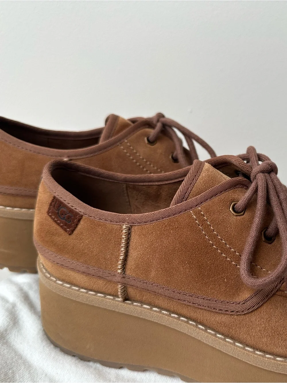 UGG Cityfunc Platform Shoe, Style #1158264, Chestnut, size 8.5